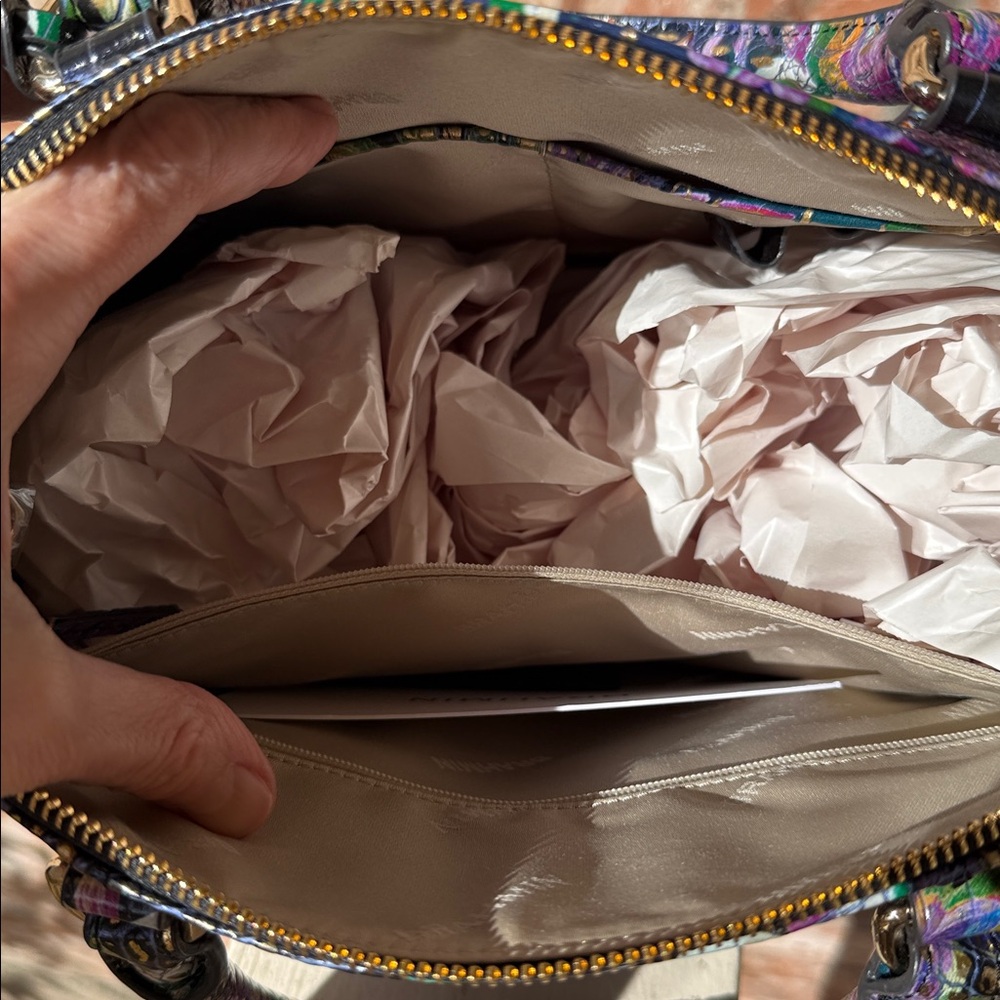 NWT👄Brahmin Duxbury Visionary Melbourne Leather Satchel - Picture 9 of 14